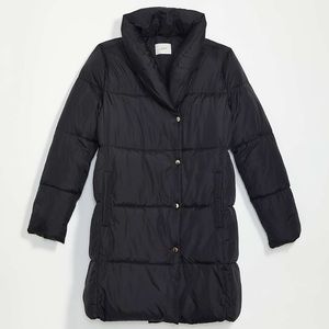 Loft Puffer Coat Black Large